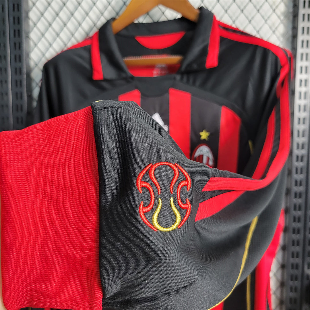 AC Milan 06/07 Long Sleeve Home Kit
